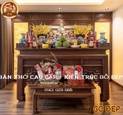 Mẫu Bàn Thờ Gỗ Óc Chó - BT 679