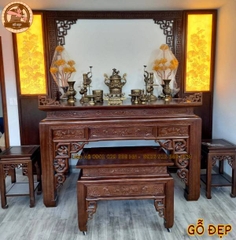 Án Gian Thờ Gỗ Gụ Lào BT 145