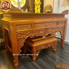 Bàn Thờ Gia Tiên Thần Linh Kích Thước 197 Mẫu BT 8166