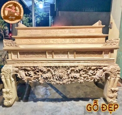 Sập Thờ Mai Điểu Gỗ Gõ Đỏ ST 6683