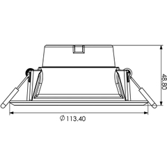 Đèn LED âm trần Panasonic 9W NNNC7586488 DN Series