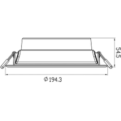 Đèn LED âm trần Panasonic 18W NNNC7596688 DN Series