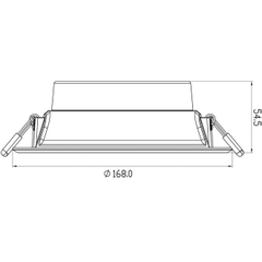 Đèn LED âm trần Panasonic 15W NNNC7586888 DN Series