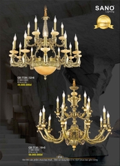 catalogue và bảng giá đèn trang trí SANO 15