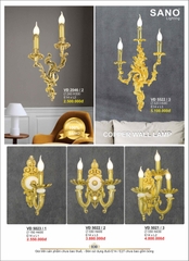 catalogue và bảng giá đèn trang trí SANO 32