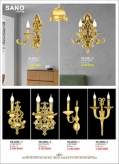 catalogue và bảng giá đèn trang trí SANO 33