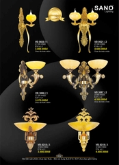 catalogue và bảng giá đèn trang trí SANO 34
