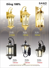 catalogue và bảng giá đèn trang trí SANO 40