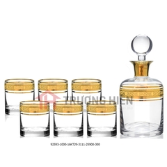 BỘ BÌNH RƯỢU MẠ VÀNG 1L