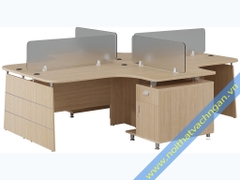 Vách ngăn mặt bàn bằng Kính K5-8
