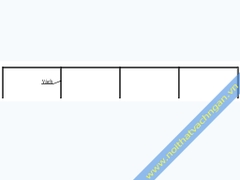 Vách ngăn mặt bàn kính VMB03K6