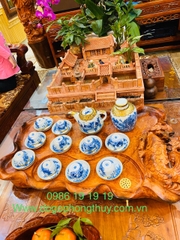 Khay trà cá chép gỗ Nu Hương Gia Lai