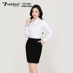 Áo Sơ Mi Nữ Dài Tay Vải Cotton Pha Slimfit 325 Vĩnh Tiến - FK-A111