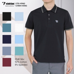 Áo Thun Polo Cotton Pima Cao Cấp 419 Vinh Tiến - DY3-F015-2-Đen