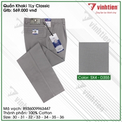 Quần KaKi 1Ly Trung Niên Classic 569 Vĩnh Tiến - SX4-D355