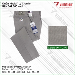 Quần KaKi 1Ly Trung Niên Classic 569 Vĩnh Tiến - SX4-D377