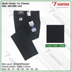 Quần KaKi 1Ly Trung Niên Classic 569 Vĩnh Tiến - SX4-D406