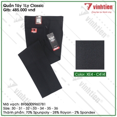 Quần Tây 1ly Classic 485 Vĩnh Tiến - XE4-C414