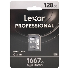 Thẻ nhớ SDXC Lexar 128GB UHS-II 1667X 250MB/s