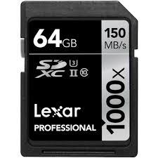 Thẻ nhớ SDXC Lexar 64GB 1000X, 150MB/s