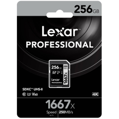 Thẻ nhớ SDXC Lexar 256GB UHS-II 1667X 250MB/s