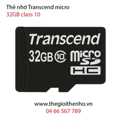 Thẻ nhớ Transcend micro SDHC  32GB  class 10