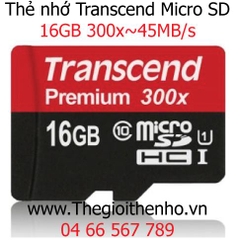 Thẻ nhớ Transcend Micro SDHC 16GB class10 45mb/s