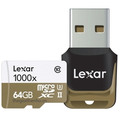 Thẻ nhớ Lexar 64GB Professional microSDXC UHS-II card (1000x)