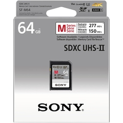 Thẻ nhớ Sony 64GB M Series UHS-II SDHC (Speed Class 10) 277/150 MB/s