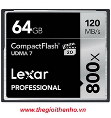 Thẻ nhớ 64GB CF Lexar Professional 800X 120M/s