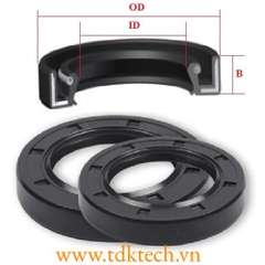 Oil seal 6x22x5 , phốt dầu 6x22x5 , phớt chắn dầu 6x22x5 , phốt lò xo 6x22x5 mm vật liệu cao su NBR, chịu nhiệt đến 125°C