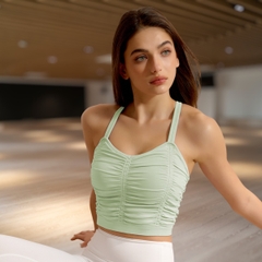 Áo tập xếp ly phồng BRA5123 beYoga