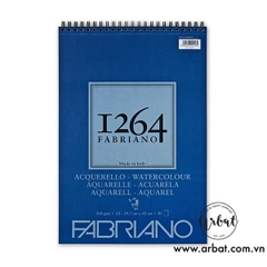 Sổ sketchbook Fabriano 1264 màu nước 300gsm lò xo