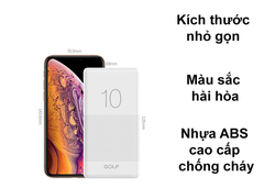 Pin sạc dự phòng Golf Candy G80-10.000mAh