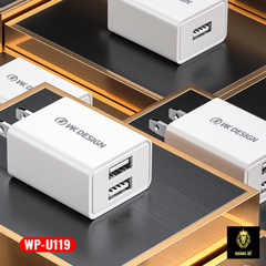 Củ sạc WK-U119 (2 USB) 2A