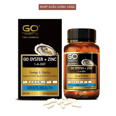 Tinh chất hàu New Zealand GO Oyster + Zinc ( Hộp 30 viên)