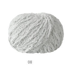 Len Bông Xù Cuộn 50gr Gồm 42 Màu Sợi To, Dụng Cụ Móc Len Cho Người Mới Bắt Đầu