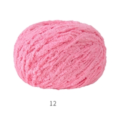 Len Bông Xù Cuộn 50gr Gồm 42 Màu Sợi To, Dụng Cụ Móc Len Cho Người Mới Bắt Đầu