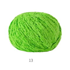 Len Bông Xù Cuộn 50gr Gồm 42 Màu Sợi To, Dụng Cụ Móc Len Cho Người Mới Bắt Đầu