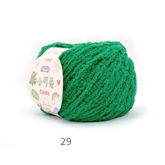 Len Bông Xù Cuộn 50gr Gồm 42 Màu Sợi To, Dụng Cụ Móc Len Cho Người Mới Bắt Đầu
