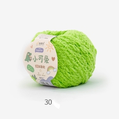 Len Bông Xù Cuộn 50gr Gồm 42 Màu Sợi To, Dụng Cụ Móc Len Cho Người Mới Bắt Đầu