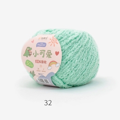 Len Bông Xù Cuộn 50gr Gồm 42 Màu Sợi To, Dụng Cụ Móc Len Cho Người Mới Bắt Đầu