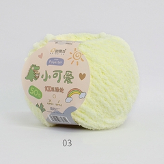 Len Bông Xù Cuộn 50gr Gồm 42 Màu Sợi To, Dụng Cụ Móc Len Cho Người Mới Bắt Đầu
