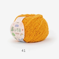 Len Bông Xù Cuộn 50gr Gồm 42 Màu Sợi To, Dụng Cụ Móc Len Cho Người Mới Bắt Đầu