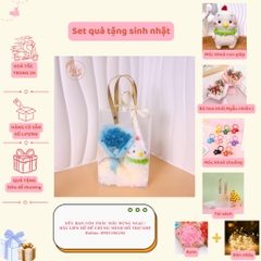 Set Quà Sinh Nhật Handmade Dễ Thương LYLYCRAFT , Móc Khoá Len 12 Con Giáp Kèm Túi Đựng  Có Sẵn Thiệp