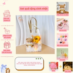 Set Quà Sinh Nhật Handmade Dễ Thương LYLYCRAFT , Móc Khoá Len 12 Con Giáp Kèm Túi Đựng  Có Sẵn Thiệp