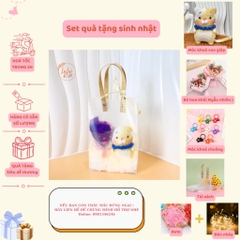 Set Quà Sinh Nhật Handmade Dễ Thương LYLYCRAFT , Móc Khoá Len 12 Con Giáp Kèm Túi Đựng  Có Sẵn Thiệp