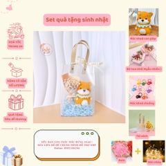 Set Quà Sinh Nhật Handmade Dễ Thương LYLYCRAFT , Móc Khoá Len 12 Con Giáp Kèm Túi Đựng  Có Sẵn Thiệp