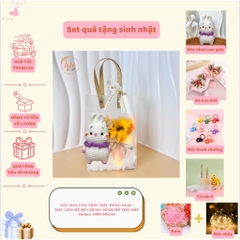 Set Quà Sinh Nhật Handmade Dễ Thương LYLYCRAFT , Móc Khoá Len 12 Con Giáp Kèm Túi Đựng  Có Sẵn Thiệp