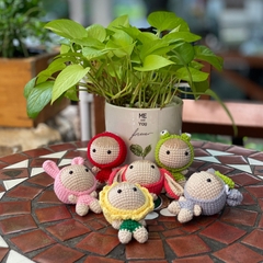 Móc Khoá Len Milk Cotton Handmade LYLYCRAFT Quà Tặng Sinh Nhật Móc Chìa Khoá Cute Dành Cho Bạn Gái